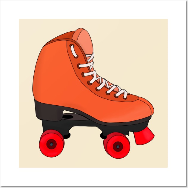 Quad Roller Skate Skating Wall Art by DiegoCarvalho